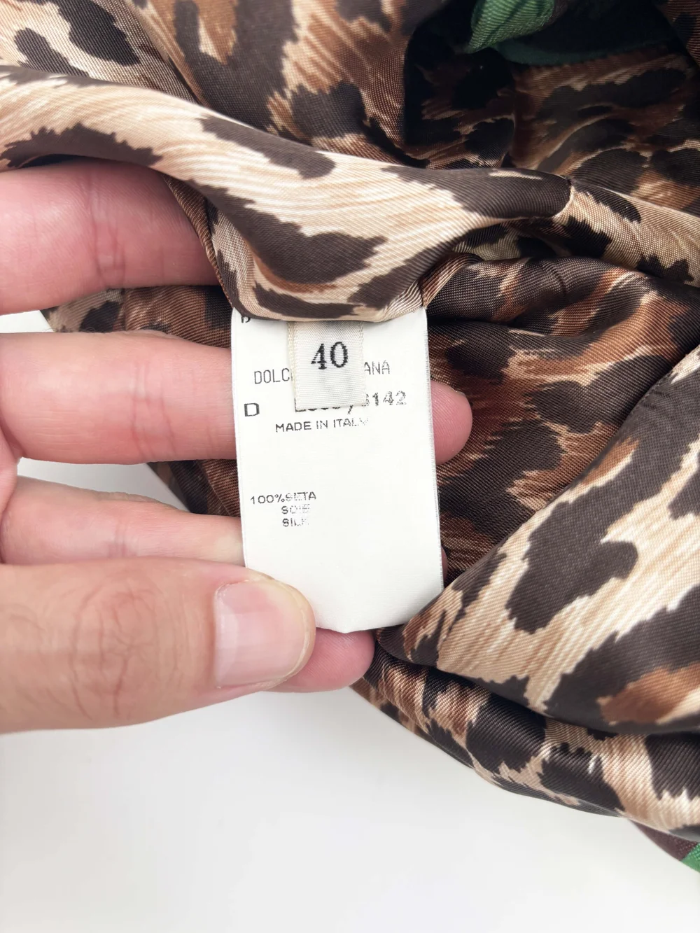 Dolce & Gabbana S/S 1997 leaf print suit — JAMES VELORIA